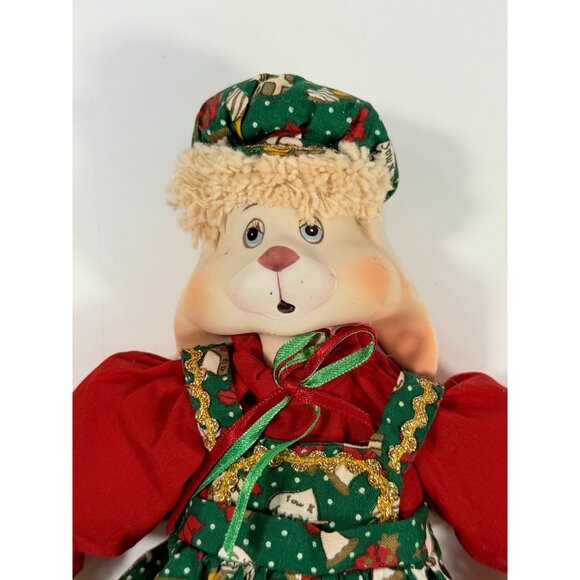 Hip and Hop Bunny Rabbit Stuffed Christmas House of Lloyd Hip & Hop Bunny Holida - Picture 12 of 16